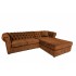 Canapea 2 locuri extensibila cu sezlong 245x85/175x70 cm