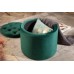 Taburet rotund verde din catifea 50 cm VERDE