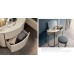 Pouff Vanity Toilette Rotund Contemporan