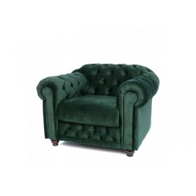 Fotoliu Chesterfield Clasic, culoare Verde