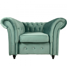 Fotoliu Chesterfield Clasic, culoare Verde